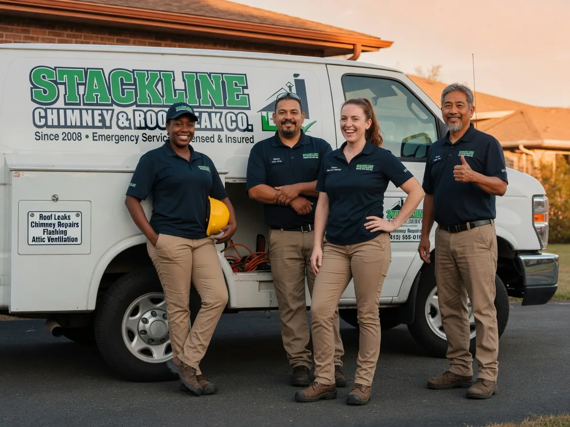 Chimney flashing repair company in Powderly, TX